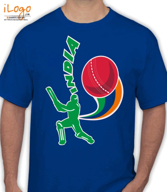 Ball Silhouette-batting-front-view-with-ball- T-Shirt