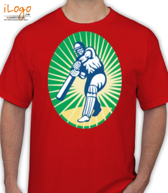 Cricket Royalty-Free-Pink-and-Green-Cricket T-Shirt