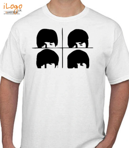 The Beatles Tattoo-Beatles-Sticker T-Shirt