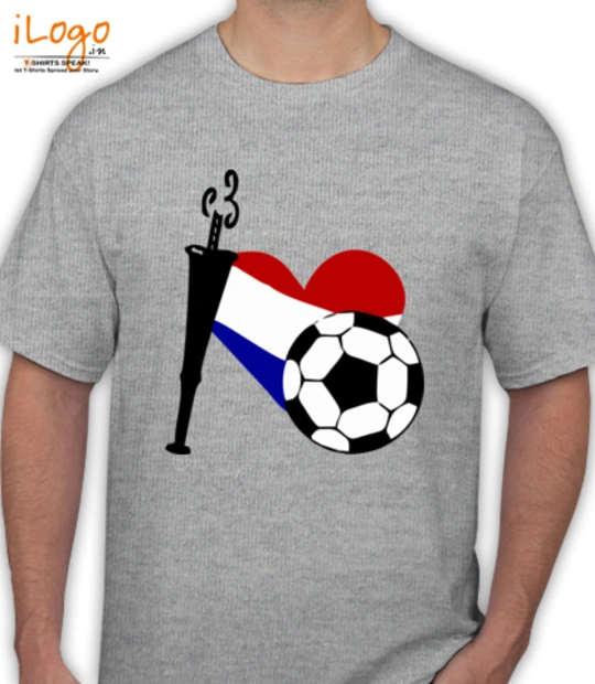 Brazil I-heart-soccer-from-Netherland T-Shirt