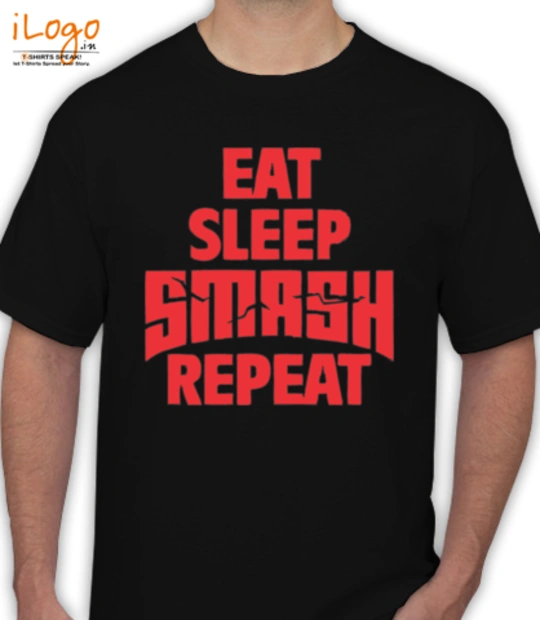 Martin Garrin EAT-SLEEP-SMASH-REPEAT T-Shirt