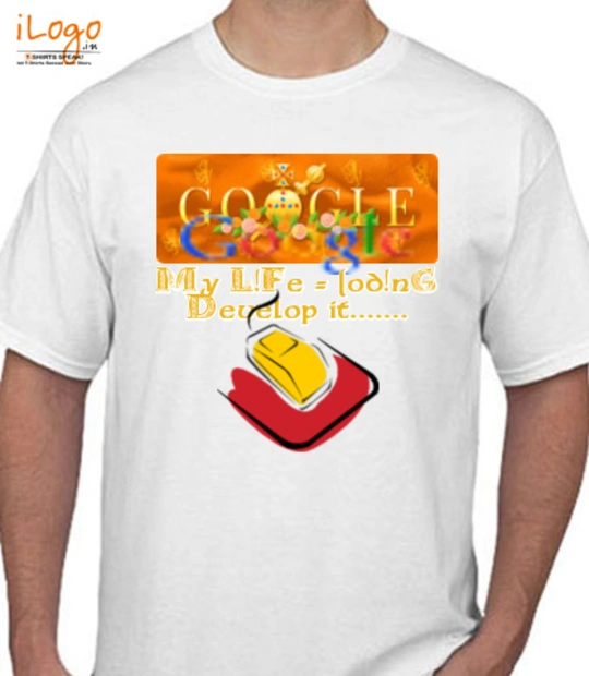 Google Google-White T-Shirt