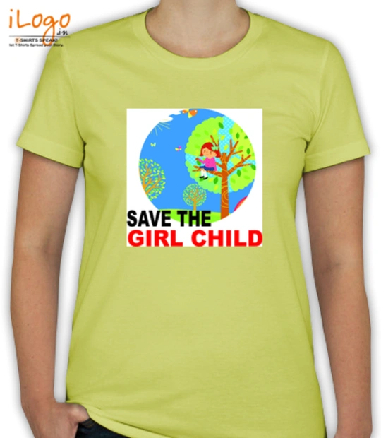 Yellow cartoon character GirlChild T-Shirt