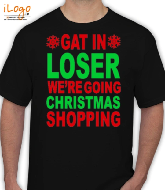 Christmas get-in-lose-weler-going-christmas-shopping T-Shirt