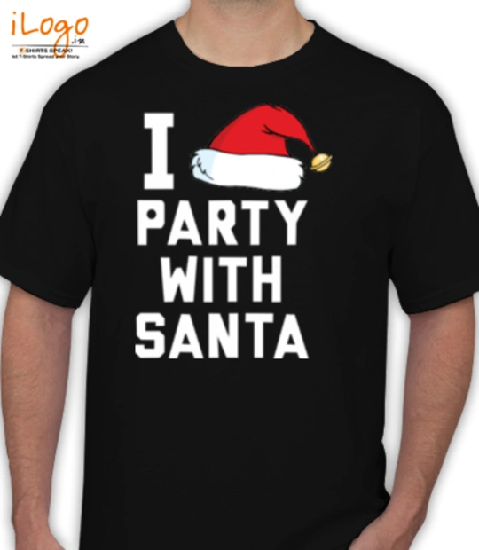 i-party-with-santa - T-Shirt