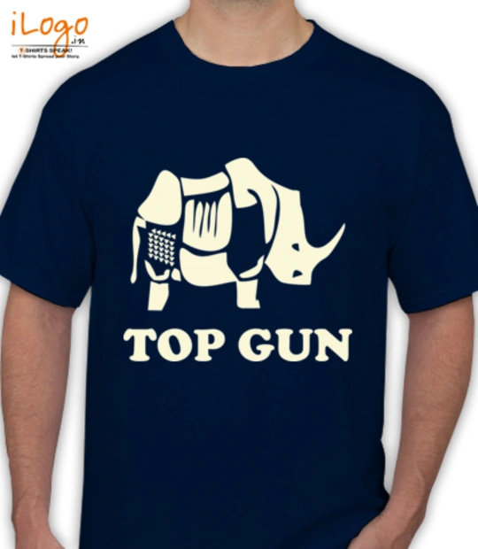 Nike Navy blue top-gun-food T-Shirt