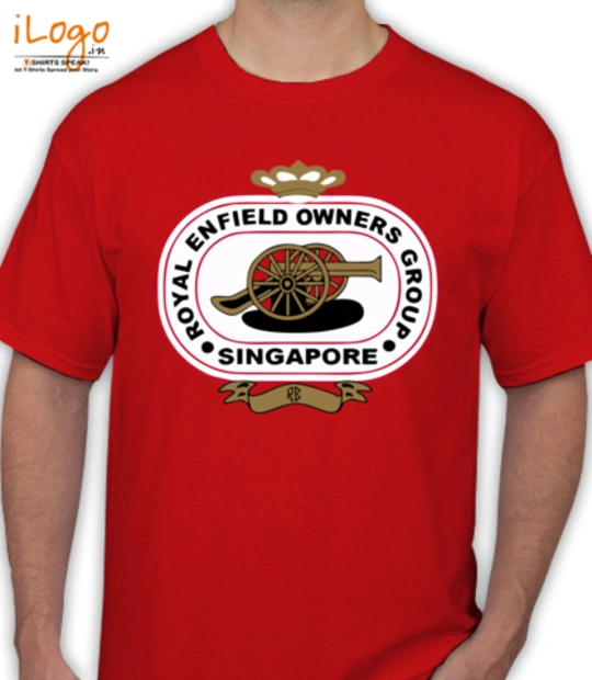 T sHIRT royal-enfield-singapore-logo-design T-Shirt