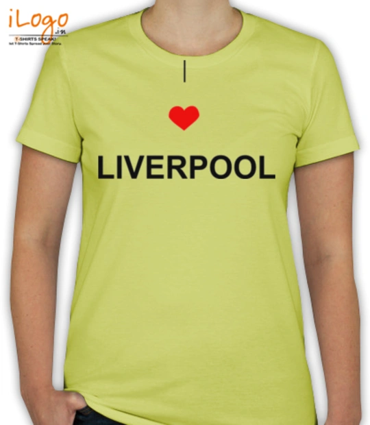 Yellow cartoon character LOVE-LIVERPOOL T-Shirt
