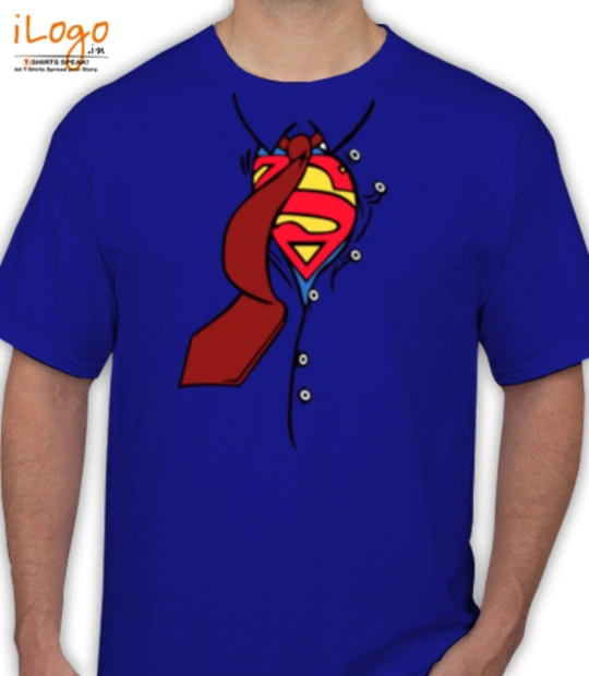 SuperMan t-shirt-superman-under-white-clark-tee T-Shirt