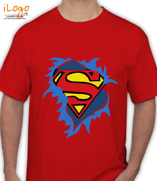 SuperMan t-shirt-femme-superman-torn-logo T-Shirt