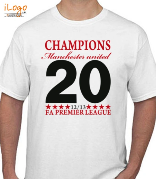 Football the-premer-league-munchester-united-chiampin-short-sleeve-t-shirt T-Shirt