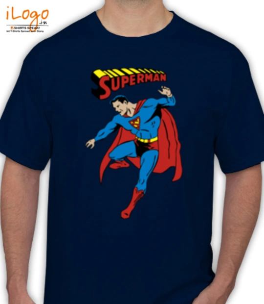SuperMan junk-food-mens-black-superman-t-shirt T-Shirt