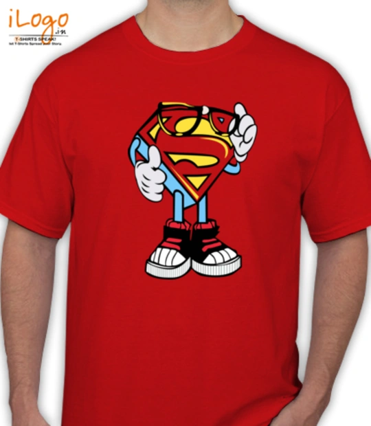 SuperMan Kidsville-Superman-Red-T-Shirts T-Shirt