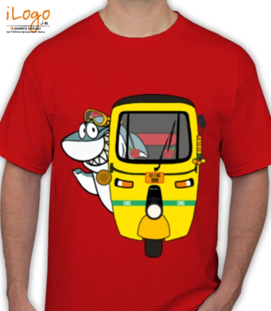 T shirts Rickshaw-Shark T-Shirt