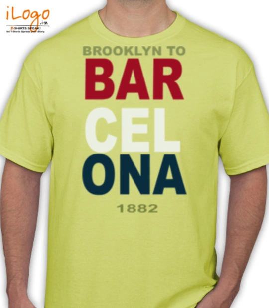 Yellow cartoon character BROOKLYN-TO-BARCELONA T-Shirt