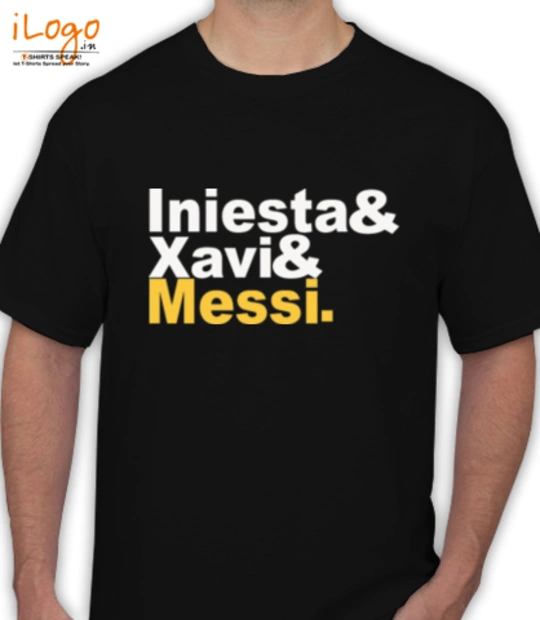 Football INIESTA-%-XAVI-%-MESSI T-Shirt