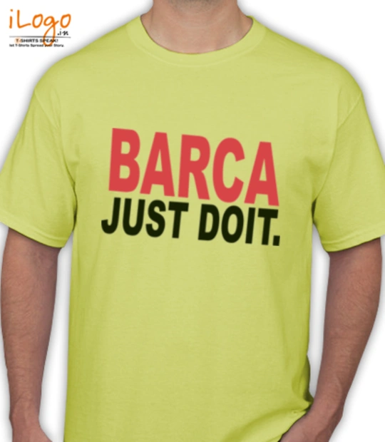 Yellow cartoon character BARCA-JUST-DOIT T-Shirt