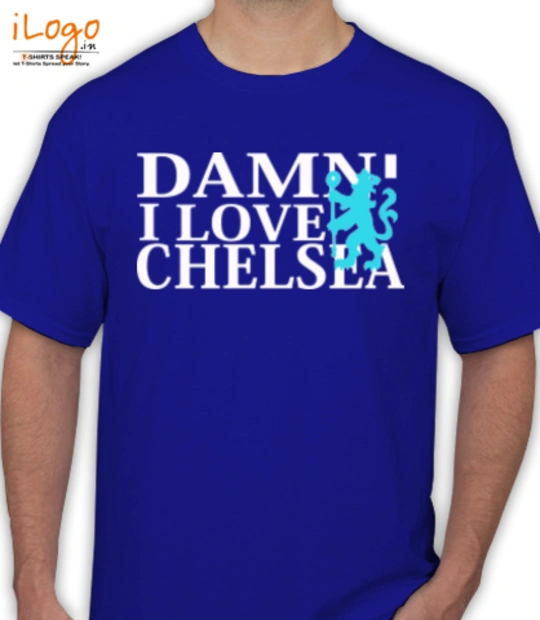 Football DAMN-I-LOVE-CHELSEA T-Shirt