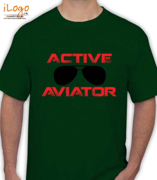 Helicopter Active-Aviator T-Shirt