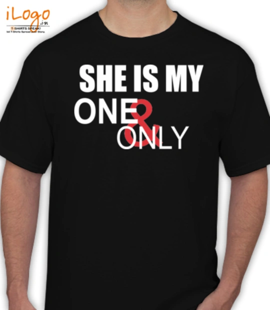 Couple SHE-IS-MY-ONE-ONLY T-Shirt