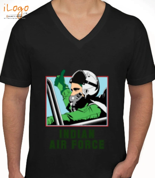 Win Indian-Air-force-black T-Shirt