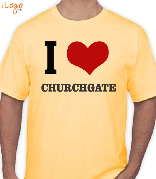 Yellow cartoon character CHURCHGATE T-Shirt