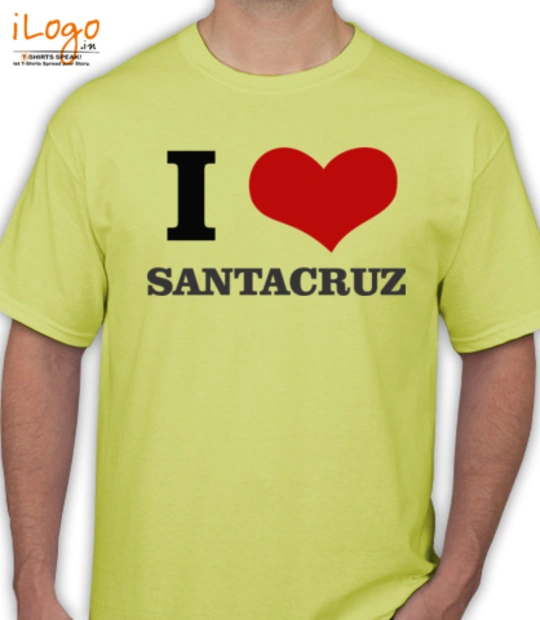 Yellow cartoon character SANTA-CRUZ T-Shirt