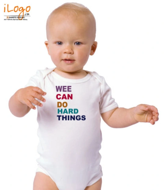 WEE-CAN-DO-HARD-THINGS - Baby Onesie for 1 year