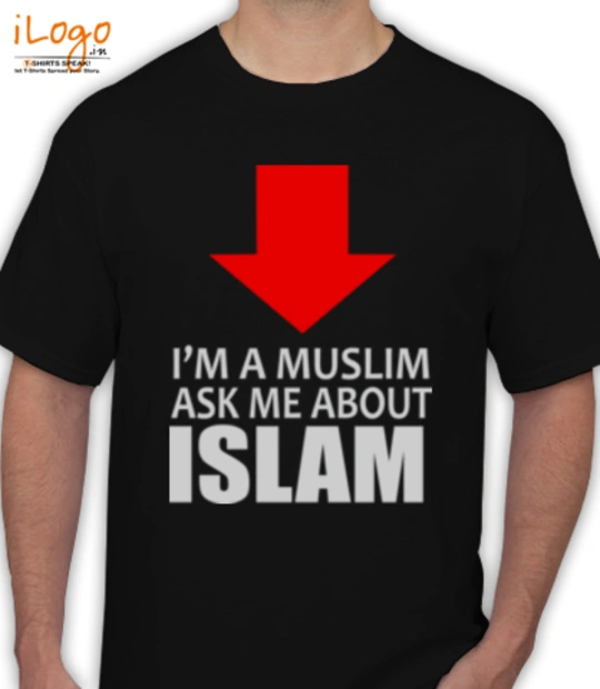 Muslim-Grey-ASK-ME-ISLAM - T-Shirt
