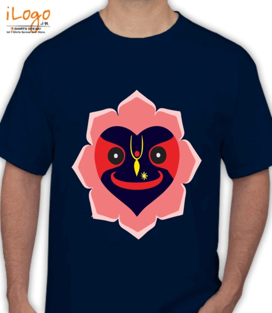 Janmashtami Lord-Krishna-Jagannath-shaped-as-heart T-Shirt