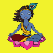 -Hindu-God-Krishna-hand-drawn-