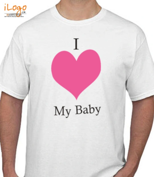 Baby shower I-LOVE-MY-BABY T-Shirt