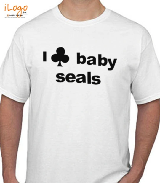 Baby hiding seals-baby T-Shirt