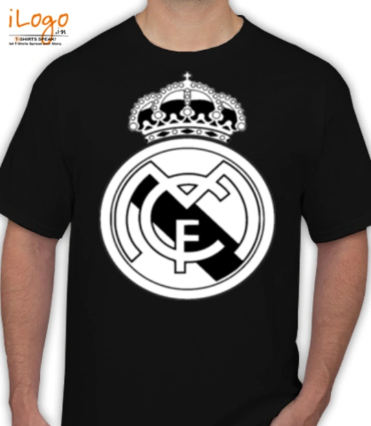 Real-madrid-black-and-white - T-Shirt