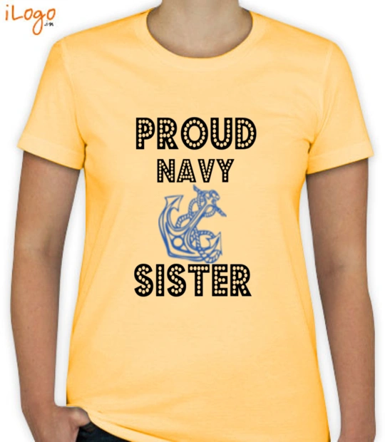 Proud Proud-Navy-Sister T-Shirt