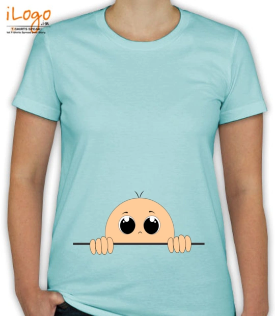 Peek a boo Baby-Looking T-Shirt