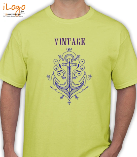 Military Vintage-Anchor T-Shirt