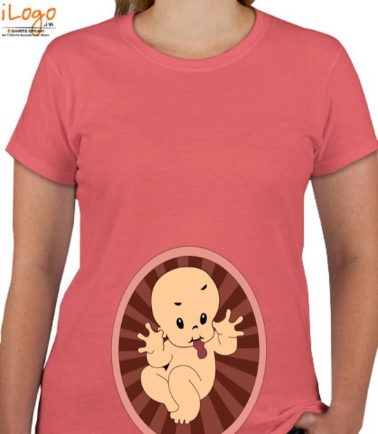 Peek a boo Maternity-Tshirt T-Shirt