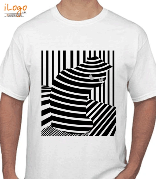 Black products cat-illusion T-Shirt