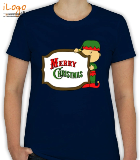 Christmas Elf-merry-christmas-sign T-Shirt