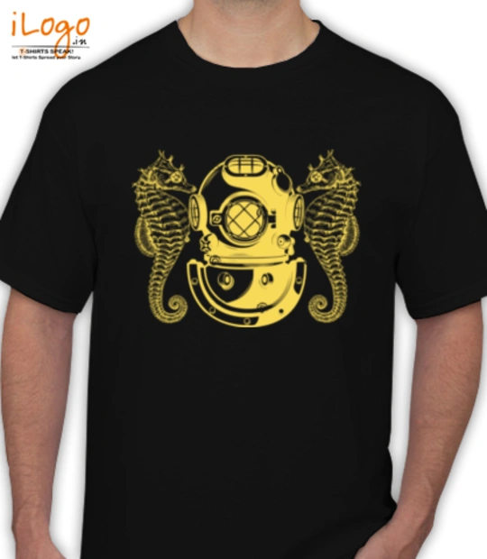 Navy Pilot Diver-Helmet T-Shirt