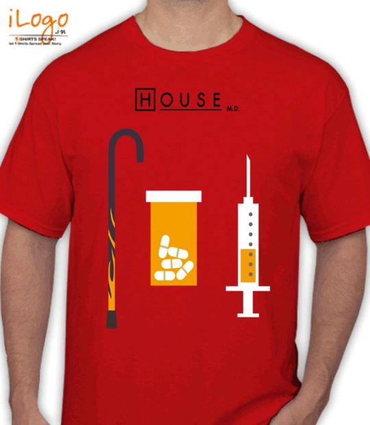 Hugh Laurie House-MD-Elements T-Shirt