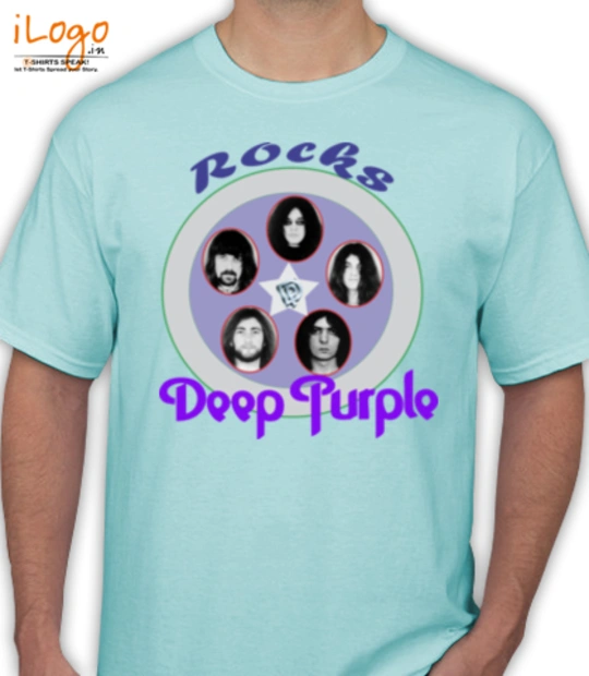 Purple deep-purple-stars T-Shirt