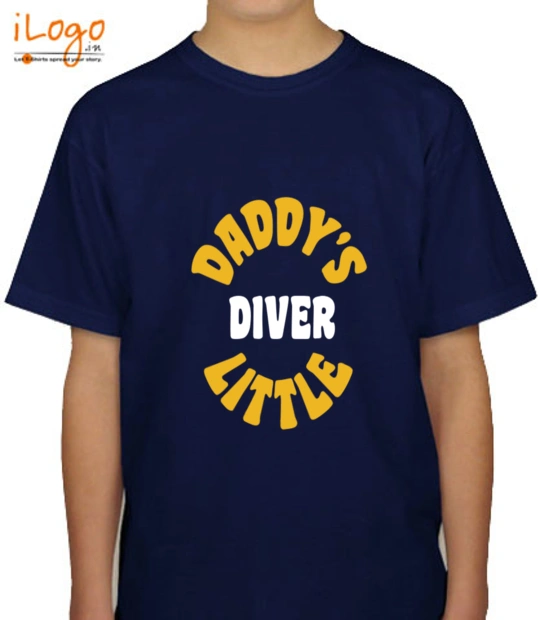 Navy Daddy%s-little-diver T-Shirt