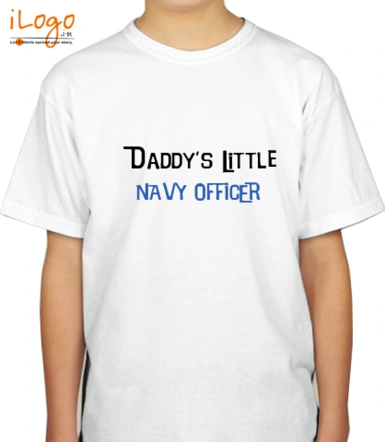 Indian navy DaddYs-little-navy-officer T-Shirt