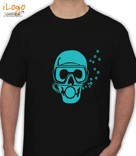Navy oxygen-mask T-Shirt