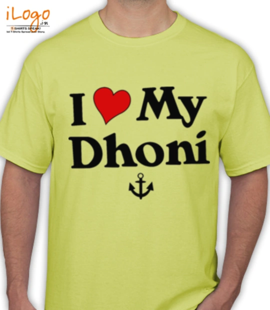 T shirts I-love-my-Dhoni T-Shirt