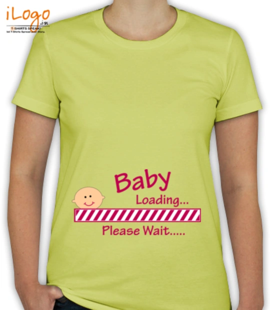 Peek a boo baby born Baby-Loading-Please-Wait-Women%s T-Shirt