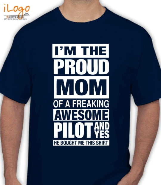  Proud-mom-Of-a-pilot T-Shirt