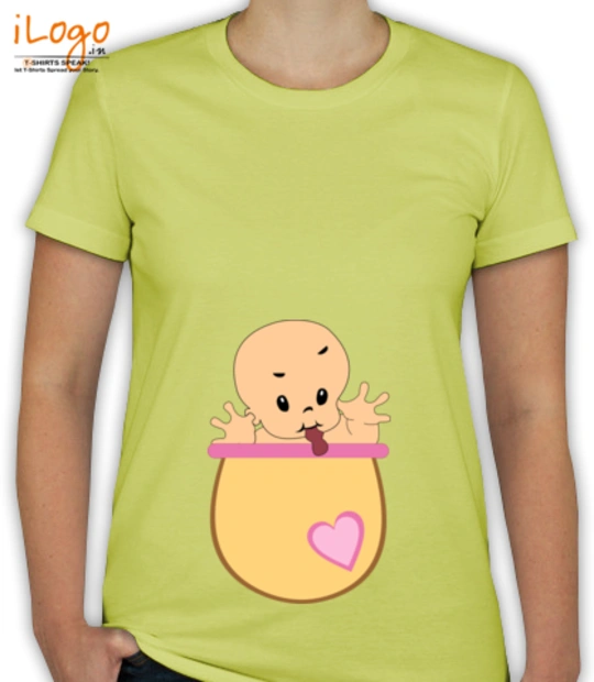 Peek a boo baby born Baby-Maternity T-Shirt